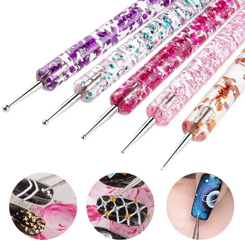 Nail Art Brush Set 8/12/20 Pc – Pointed Line & Detail Brushes
