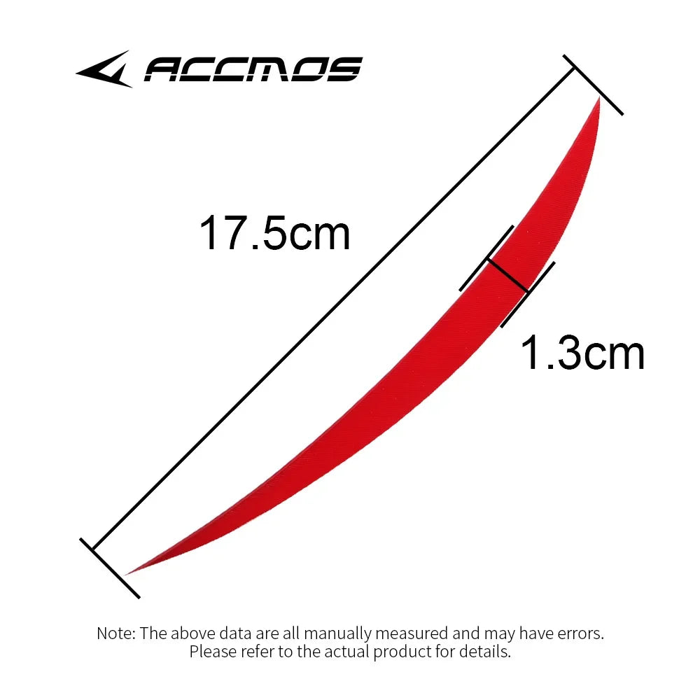 7-inch Feathers White Black Red Arrow Plumas Archery Shafts Hunting