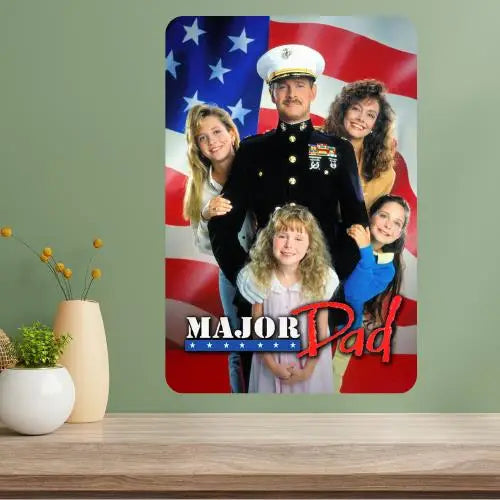 Major Dad Classic TV Show Metal Poster Sign | Retro Wall Art
