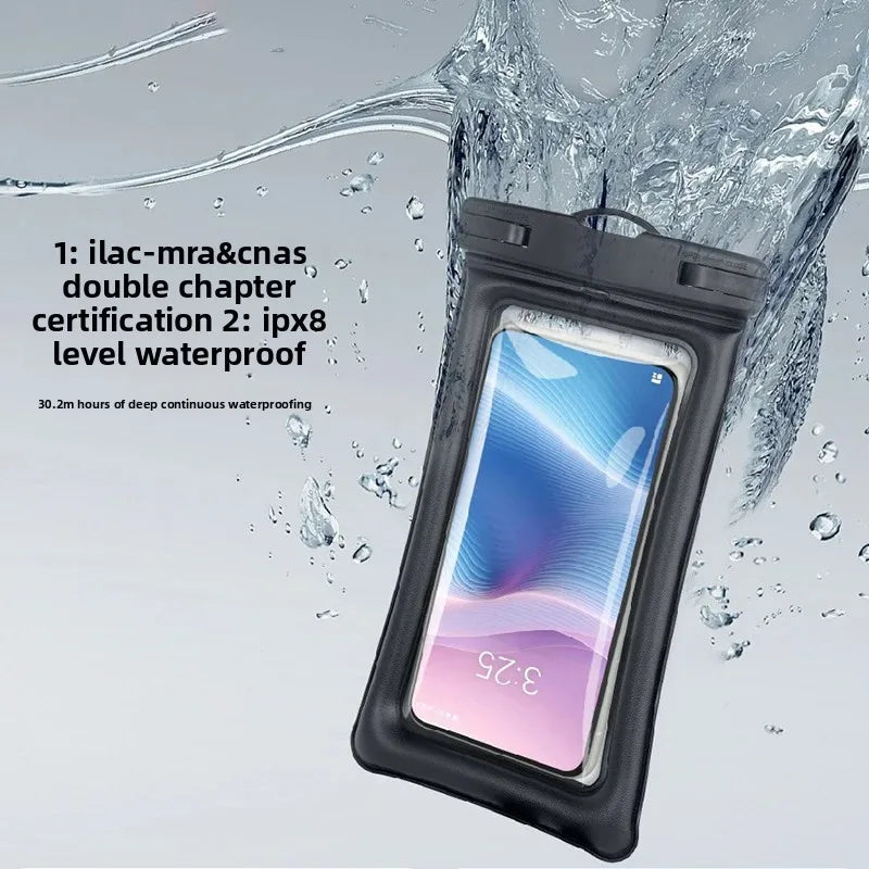 IPX8 Waterproof Mobile Phone Bag Transparent Pouch Swimming Case