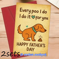 Father's Day Dog Lover Card with Envelope – Funny Pet Humor