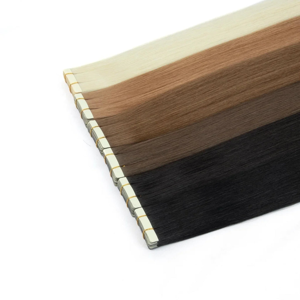 20pc Tape-In Synthetic Hair Extensions – Seamless Skin Weft