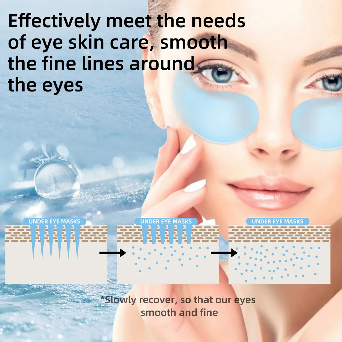 Retinol & Collagen Under Eye Masks – 60 Hydrating Patches
