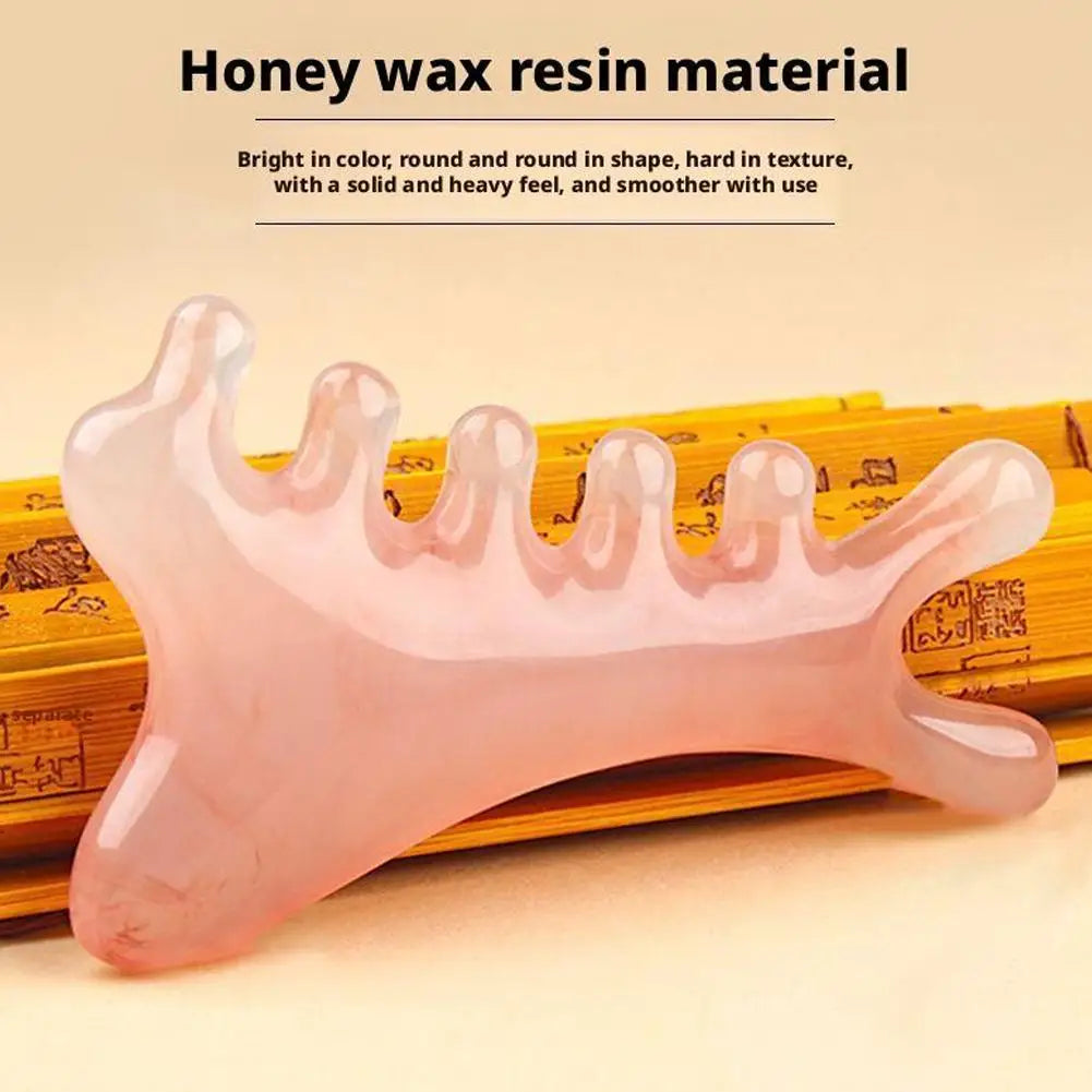 4-in-1 Scalp Comb Massager – Gua Sha Head, Face & Body Tool