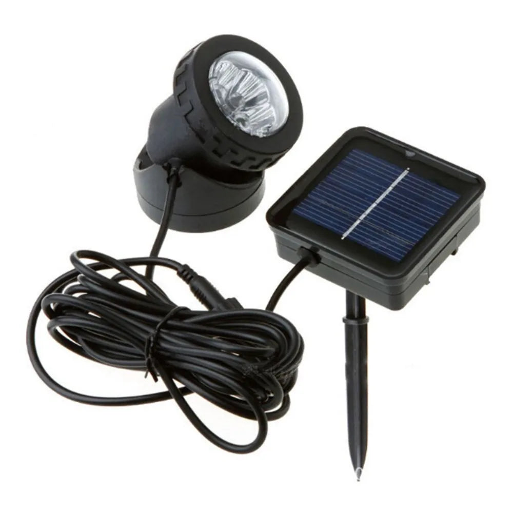 Solar Submersible Pond Spotlights | 18 LED IP68 Auto On/Off