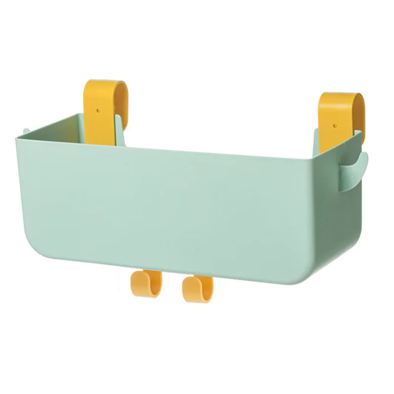 Hanging Bedside Organizer Storage Bed Shelf 2 Hooks Box Dorm Rooms