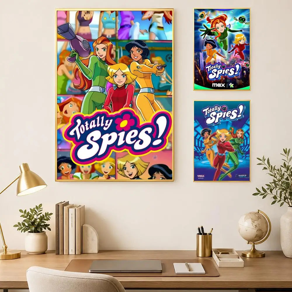 Totally Spies HD PVC Self-Stick Wall Art Poster | Waterproof