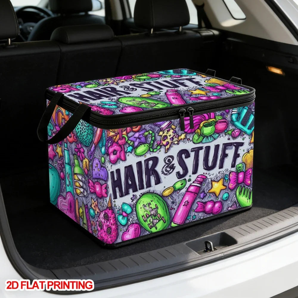 Collapsible Storage Basket with Lid & Zipper | Closet Organizer