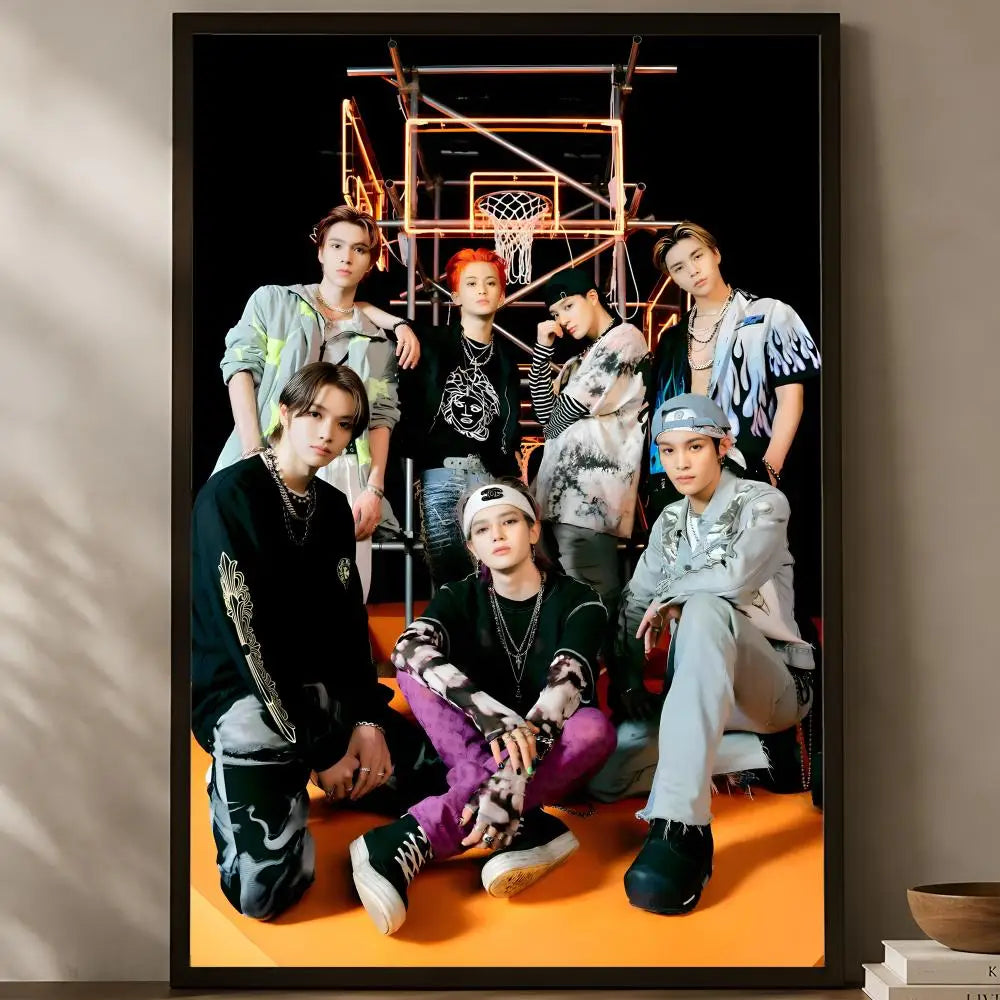 NCT127 Self-Stick HD PVC Wall Art Poster | Waterproof Decor
