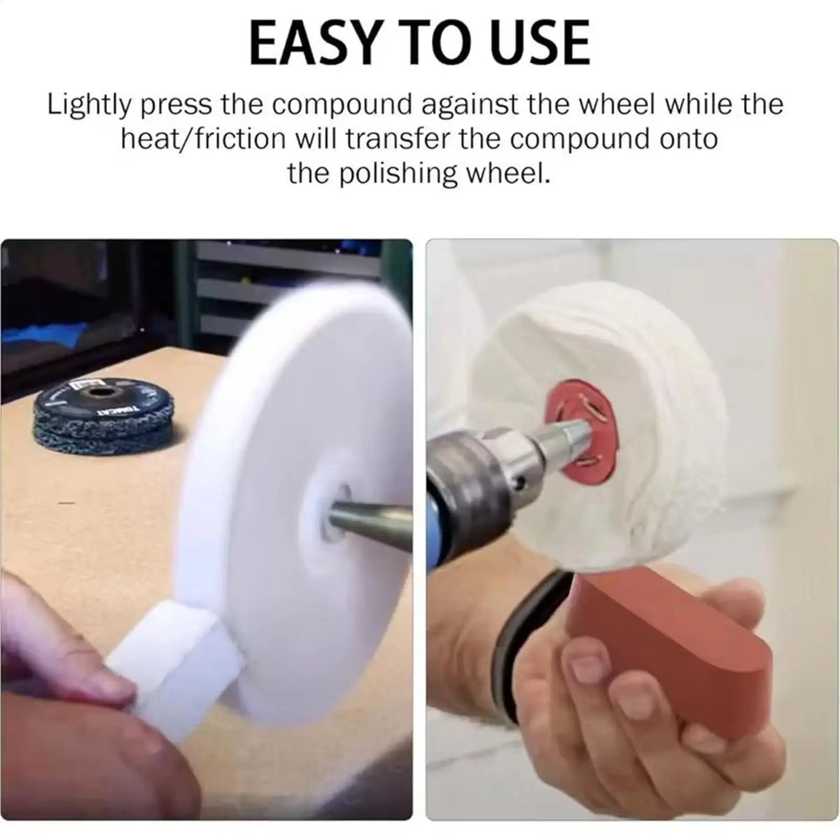 3-Piece Metal Polishing Compound Kit – Steel, Aluminum & Jewelry