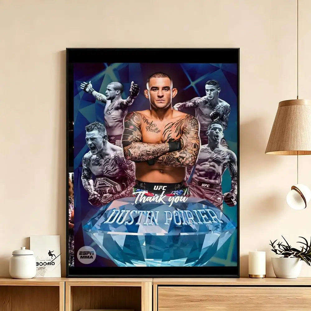 Dustin Poirier HD Poster – Waterproof Sticky Wall Art Decor