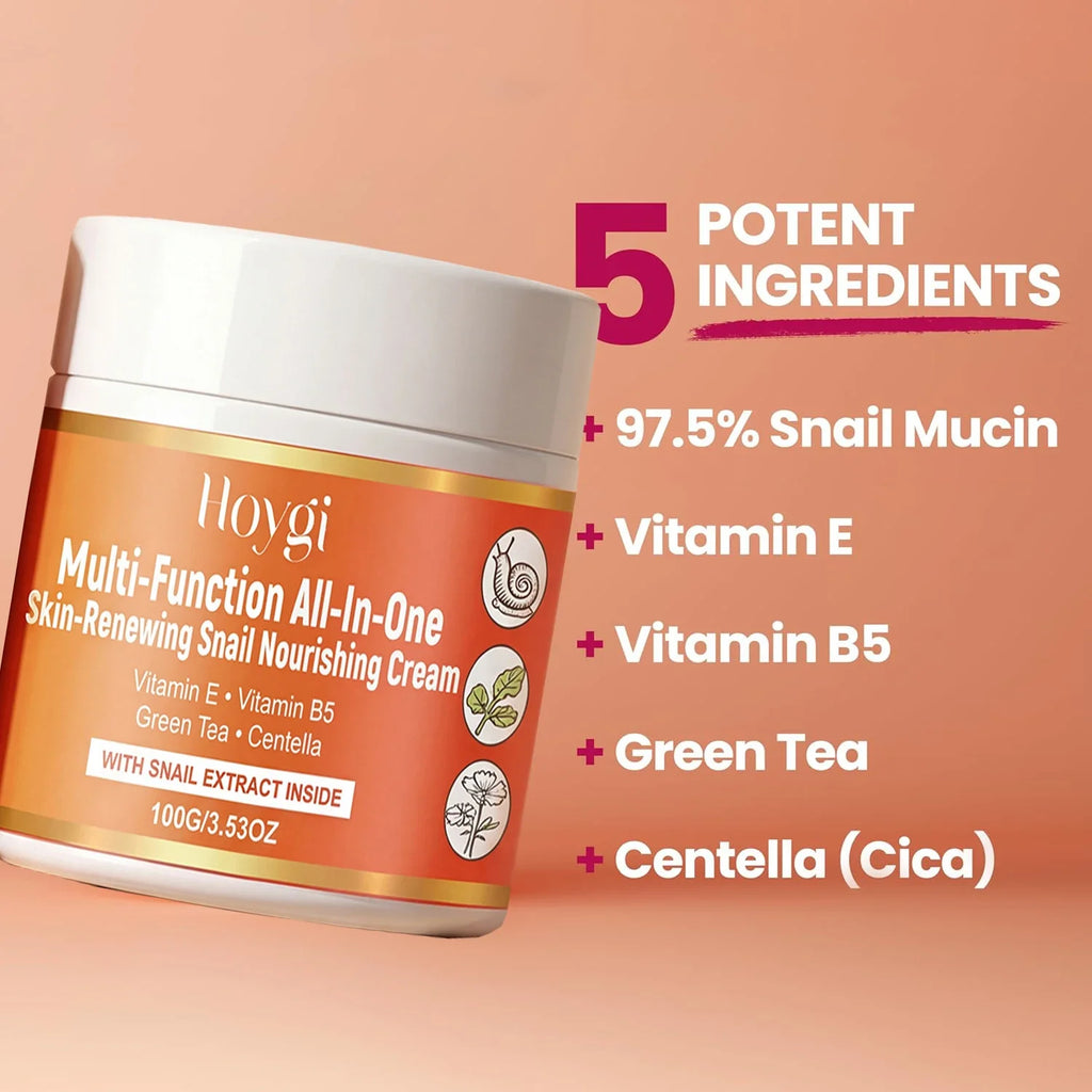 Snail Mucin Moisturizer Cream Korean Skin Care Day Night Repair Face