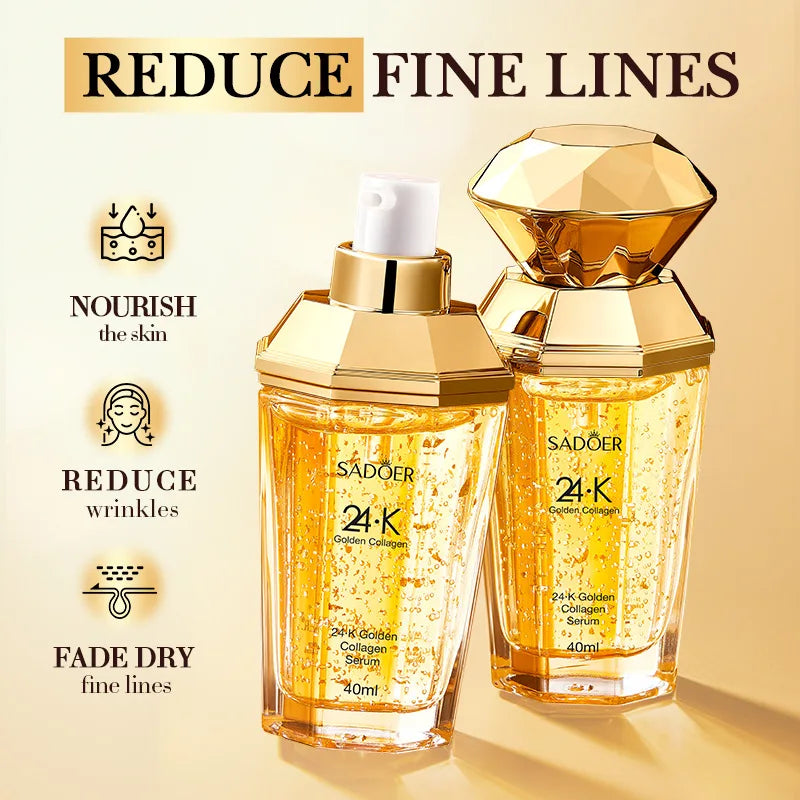 SADOER 24K Gold Collagen Face Serum – Hydrating & Anti-Aging