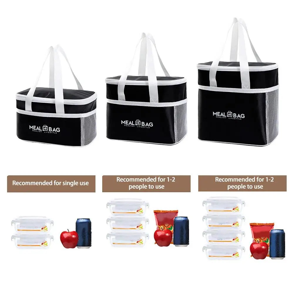 Large Insulated Lunch Tote Bag – Thermal Bento Cooler Bag