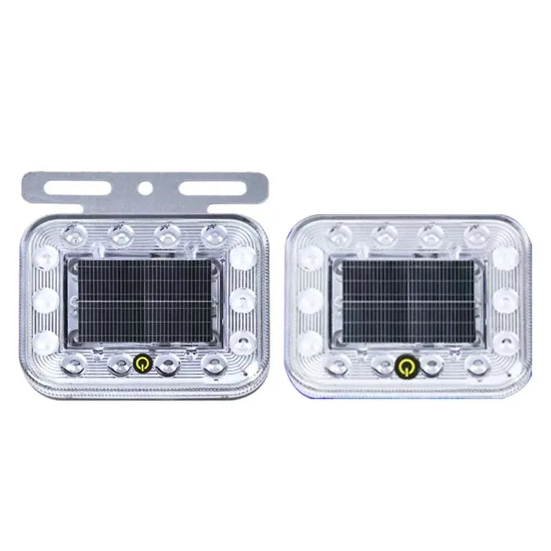 Solar LED Emergency Strobe Warning Light | Magnetic USB Charge