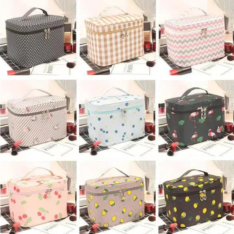 Large Waterproof Makeup Bag – Women's Travel Cosmetic Organizer