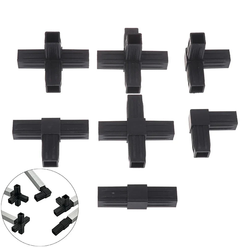 1 2 3 4- 5-way Cross Square Pipe Fittings 20X20Pipe Angle Code