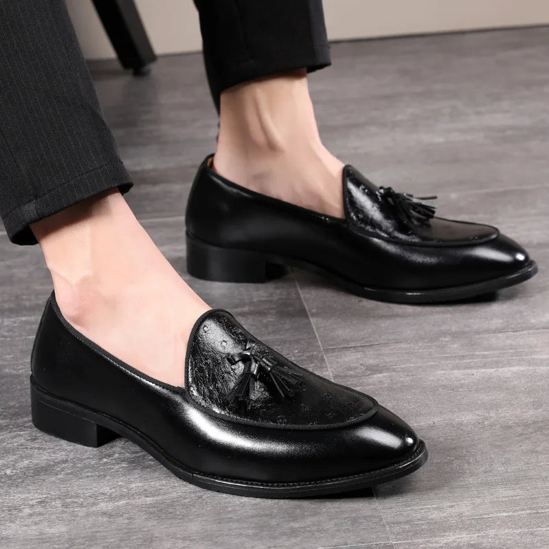 Men's Tassel Loafers – Slip-On Leather Dress Shoes