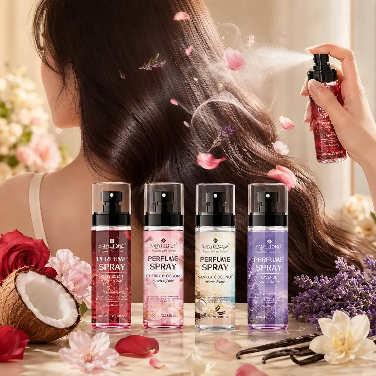 4-in-1 Scented Hair Conditioner Spray – Moisturizing 400ml