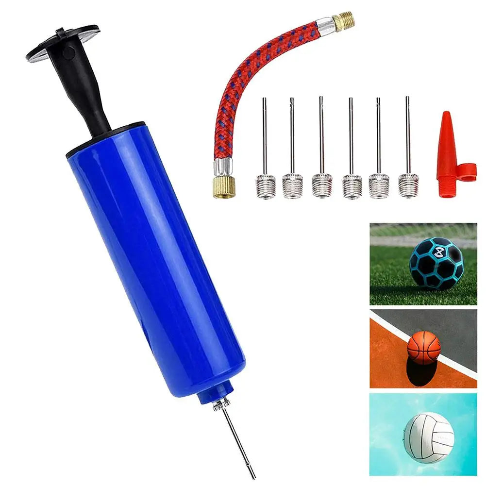 Mini Hand Ball Pump Kit – 7 Needles for Soccer & Basketball