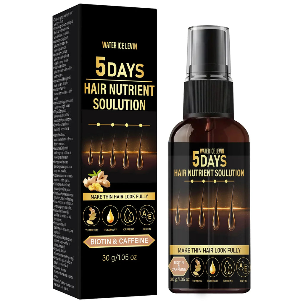 Biotin & Caffeine Hair Oil – Rosemary & Turmeric for Thicker Hair