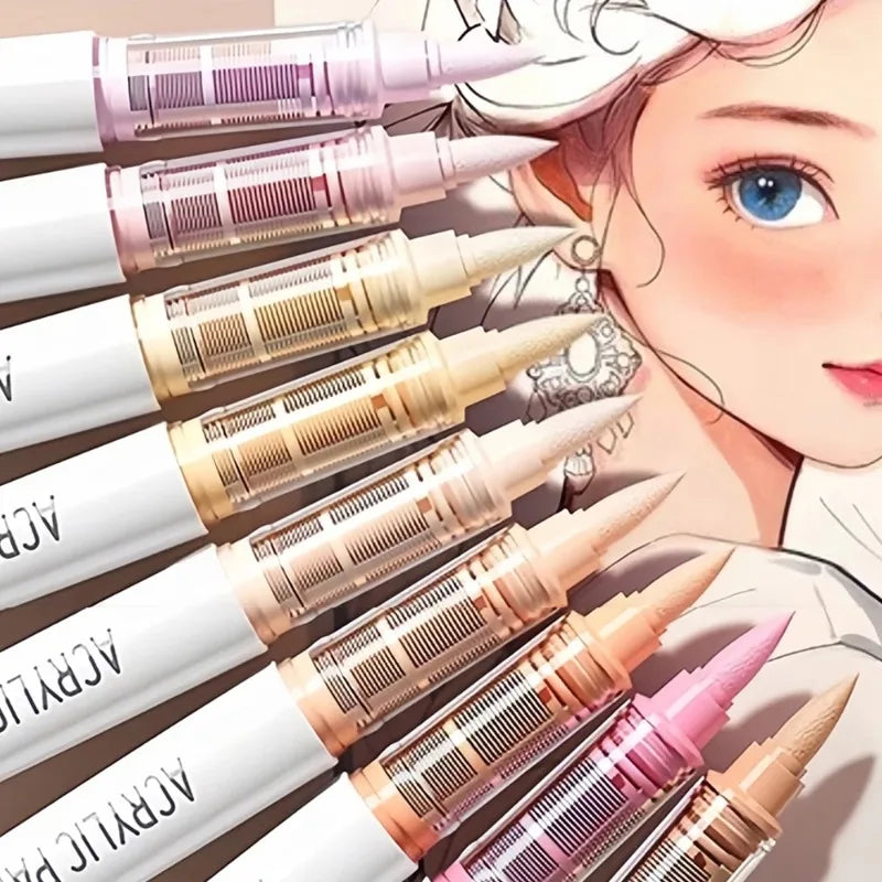 Acrylic Brush Markers Art Ink Control Painting Drawing Sketching