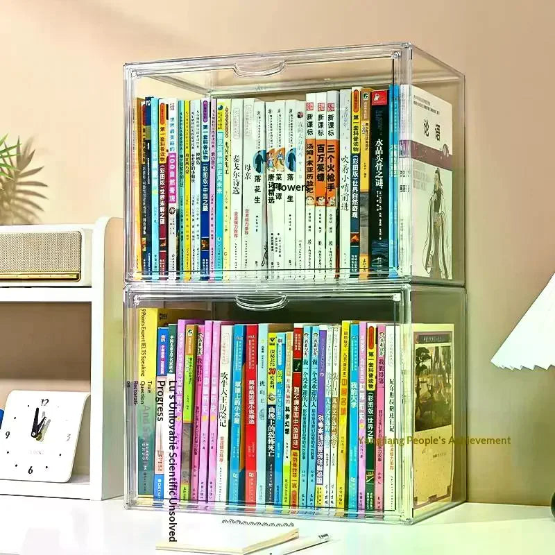 Transparent Acrylic Desktop Display Cabinet – Dustproof Storage