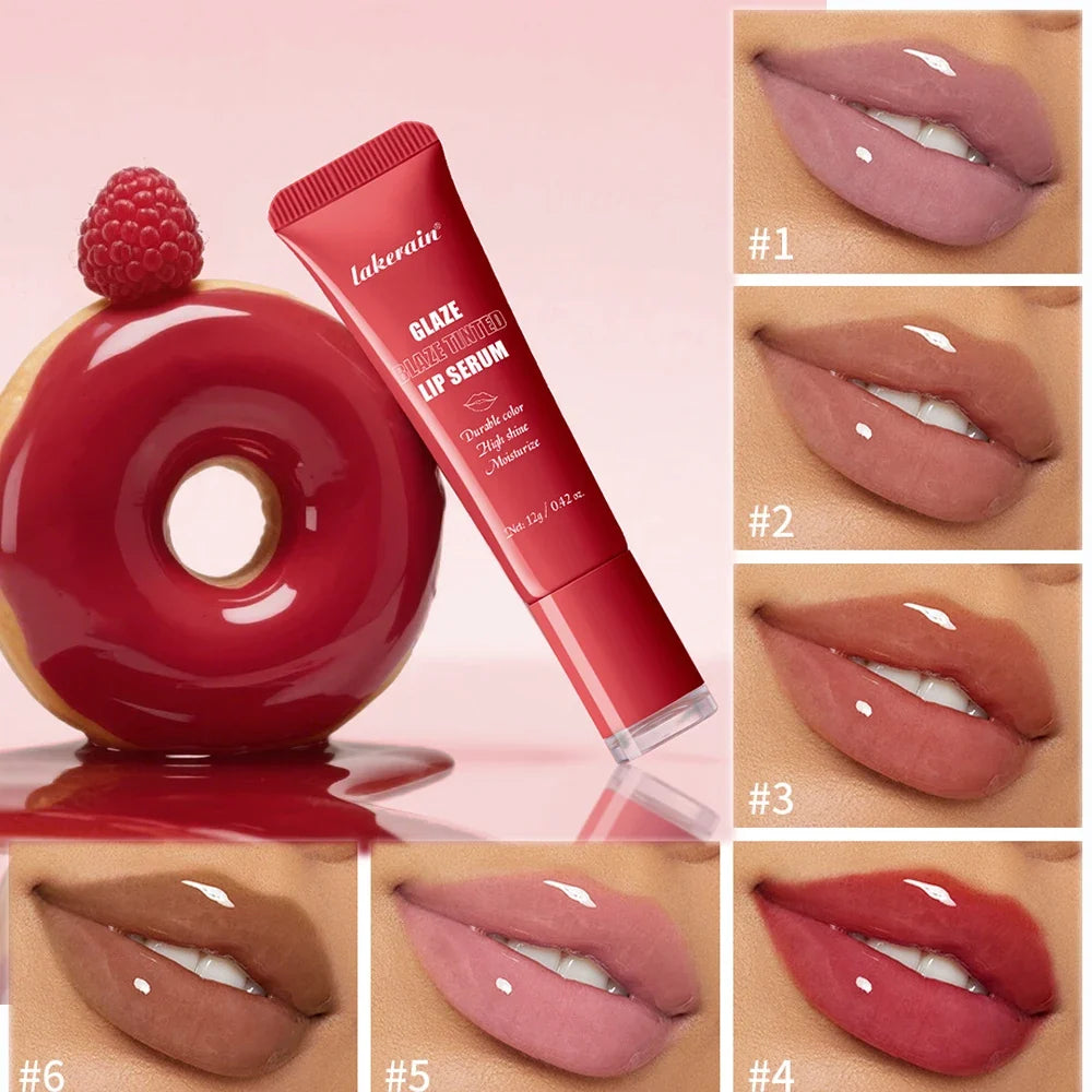 Lakerain 6-Color Glowy Tinted Lip Balm – Hydrating & Nourishing