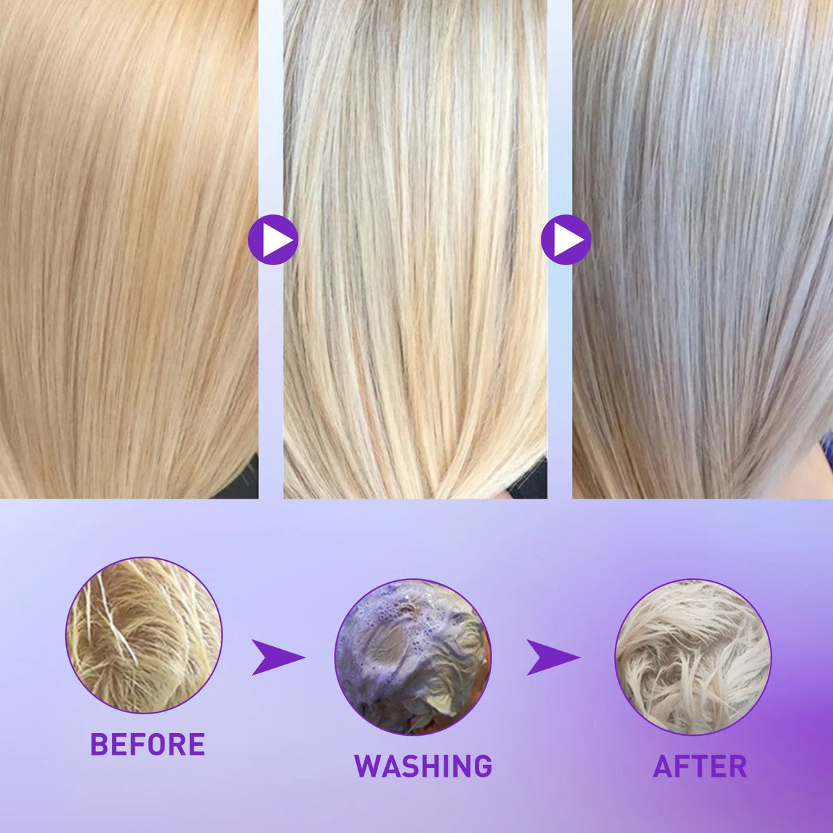Purple Toning Shampoo – Tone Blonde, Gray & Bleached Hair