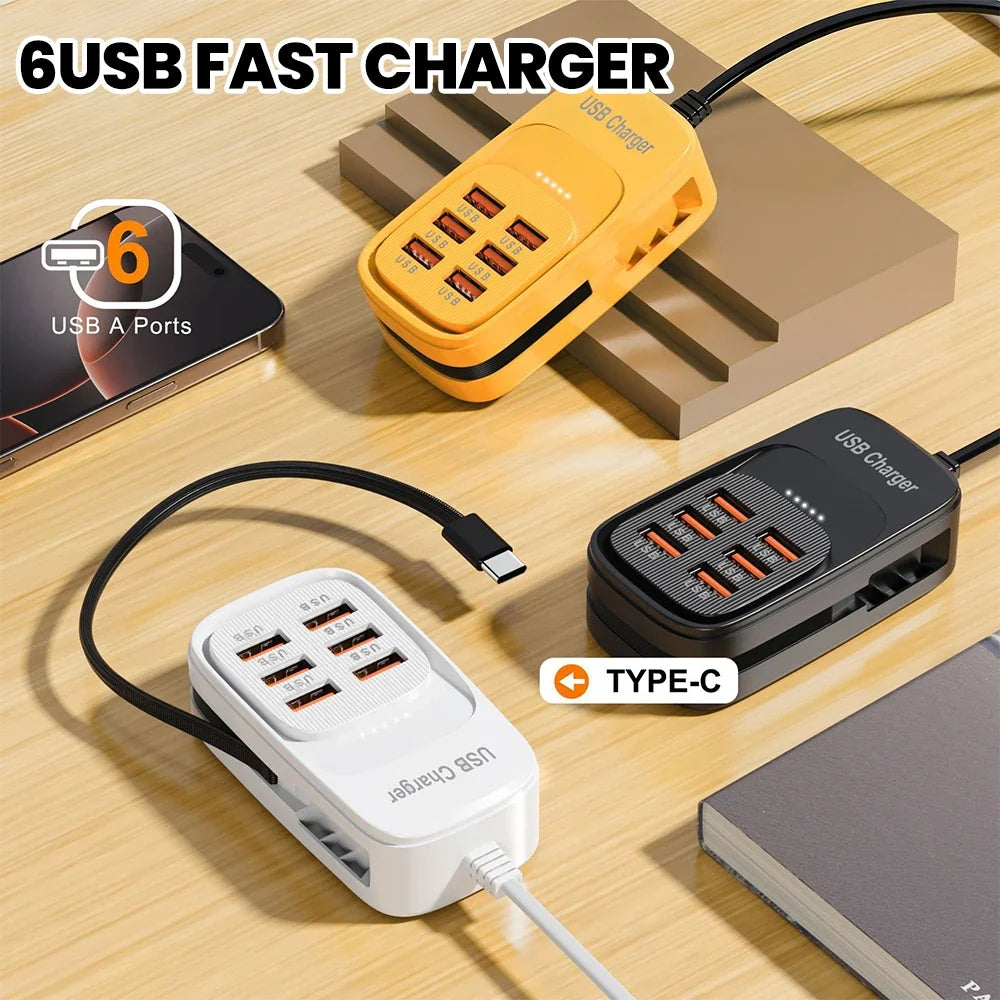Desktop Power Strip 6 USB-A & 3 USB-C PD Fast Charging Hub