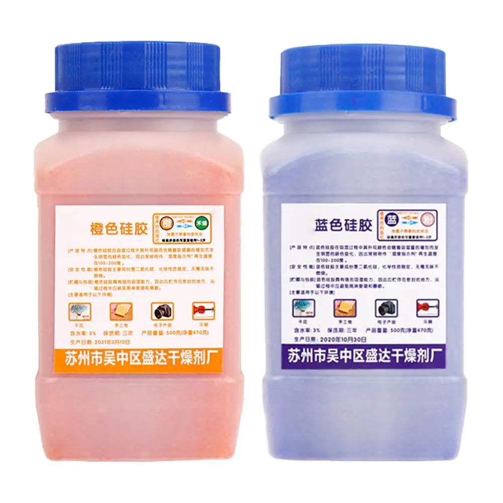 Reusable Color-Changing Silica Gel Desiccant | Moisture Absorber