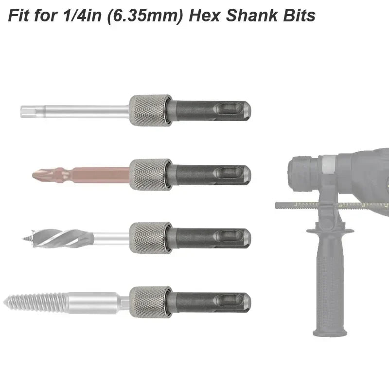 SDS Plus to 1/4" Hex Shank Adapter | Drill Bit Converter