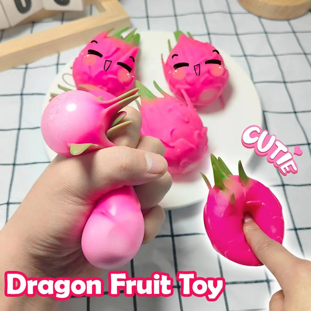 Dragon Fruit Squishy Stress Ball – Fidget Sensory Toy