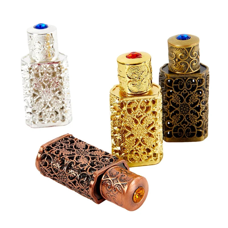 Luxury Mini Antiqued Perfume Refillable Bottle Arab Essential Oils