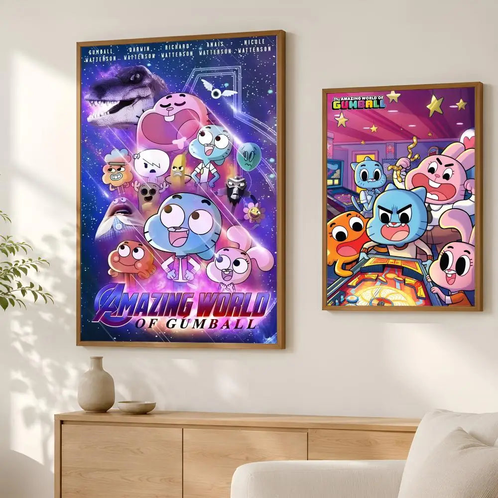 Amazing World of Gumball Self-Stick HD PVC Wall Poster