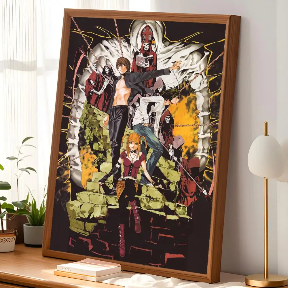 Death Note Anime Wall Poster – Self-Stick HD PVC Waterproof