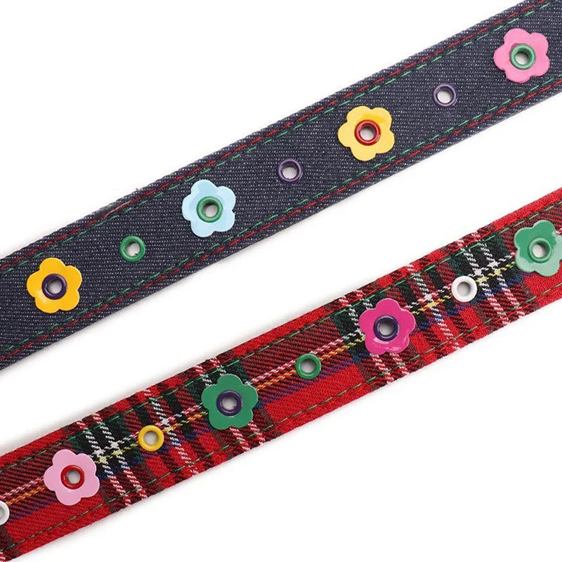 Women's Y2K Plaid Denim Belt – Dopamine Fashion Accessory