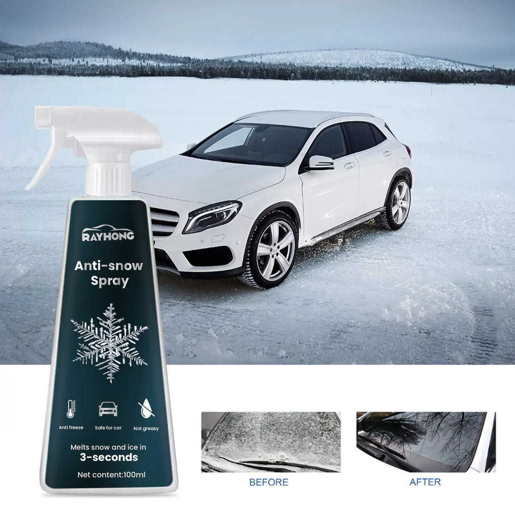 RayHong Car Window Ice & Snow Melting Spray 100ml – Anti-Freeze