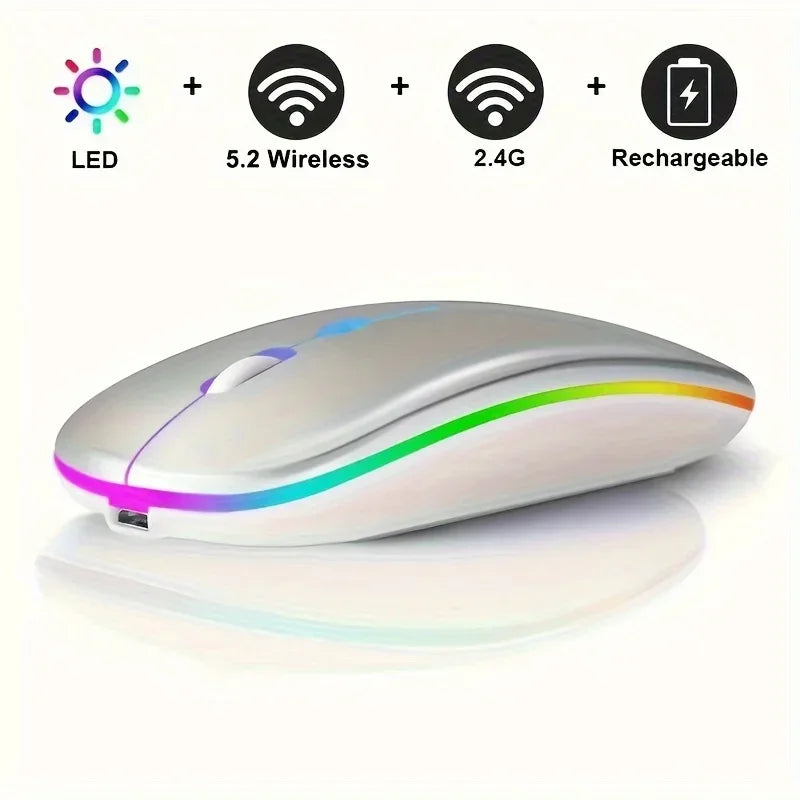 Wireless Mouse Slim Bluetooth-compatible Computer Mice Portable