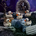 20 Pcs Skull Duck Resin Figurines | Gothic Halloween Decor