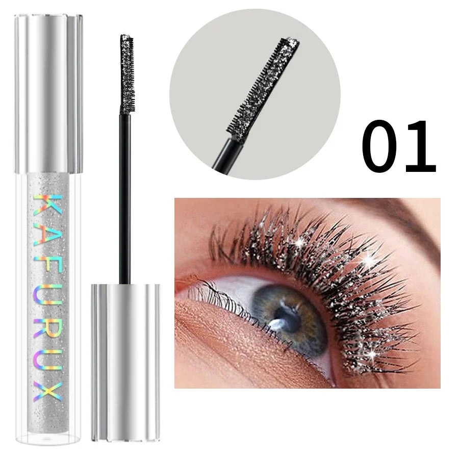 KAFURUX Diamond Glitter Mascara – Shimmer, Volume & Waterproof