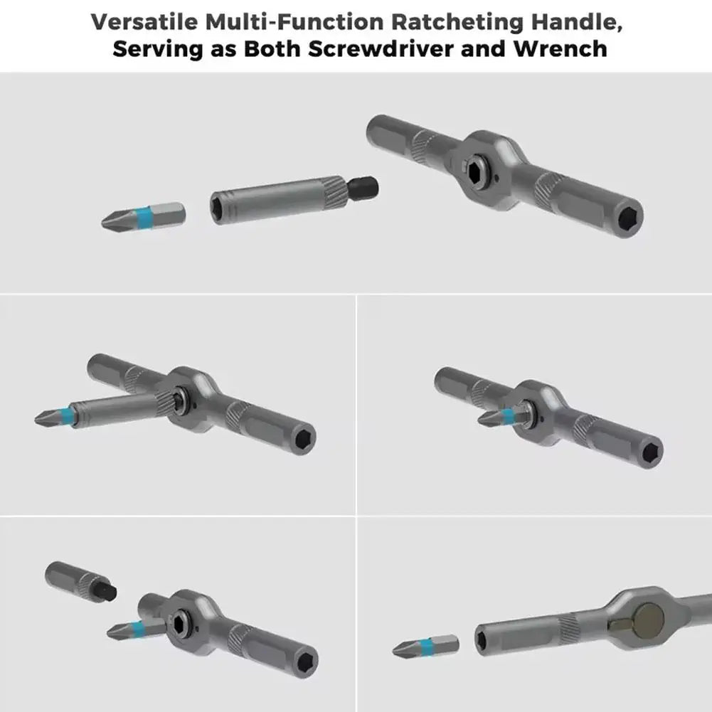 32-in-1 Magnetic Screwdriver Bit Set – Ratchet Driver Kit