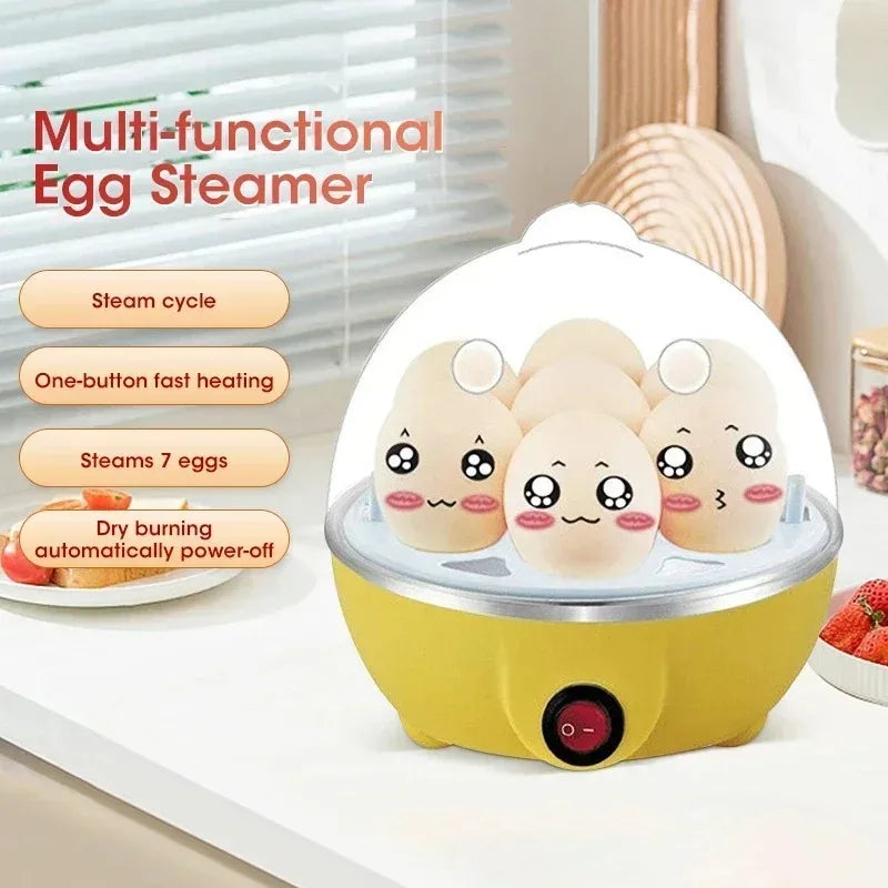 Electric Egg Cooker 7-Egg Capacity | Auto Shut-Off Steamer