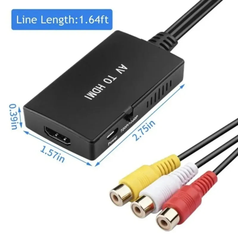 RCA to HDMI Converter – PS2 PS3 DVD 1080P 720P NTSC PAL