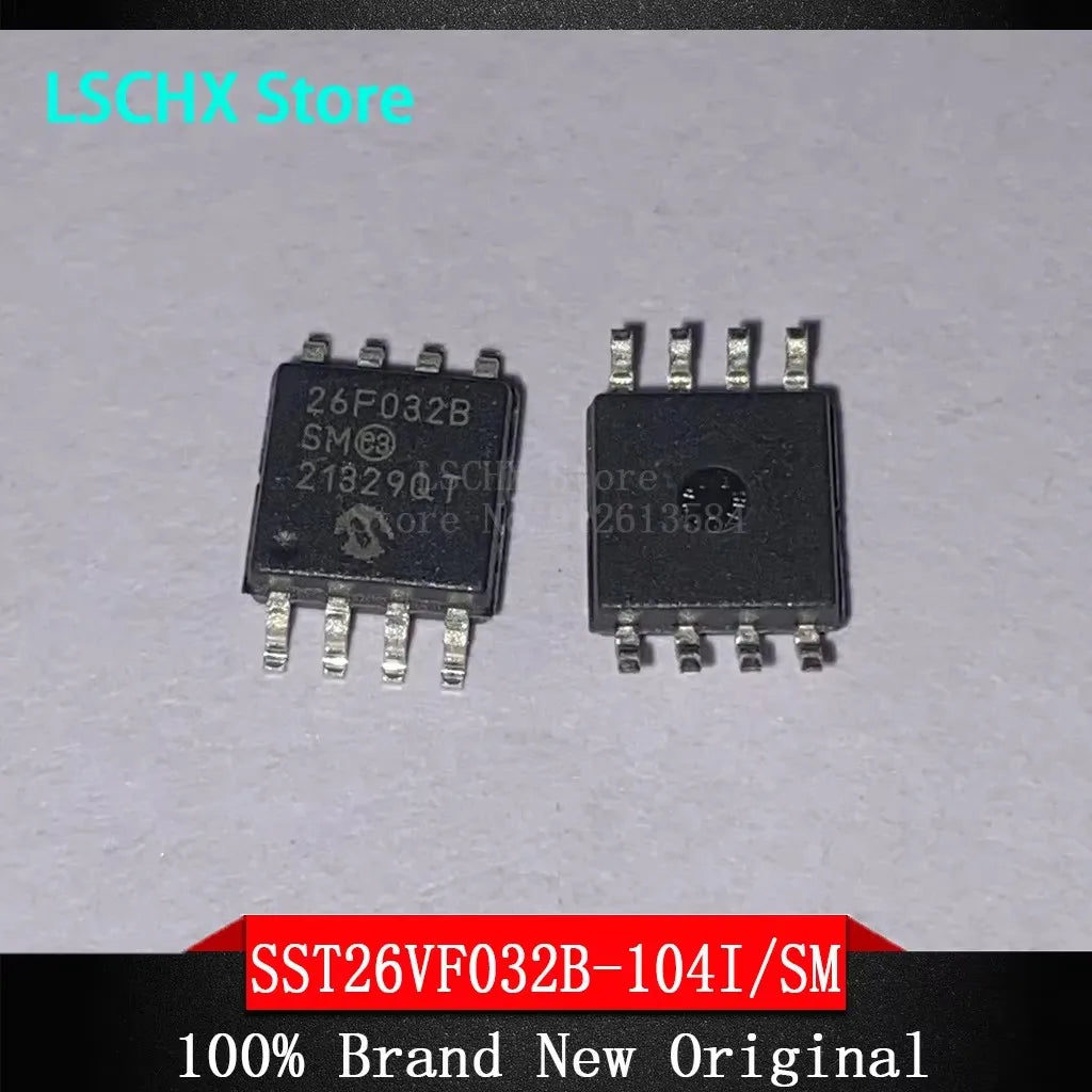 5pcs Mixed IC Chips – EEPROM, Microcontroller & Flash Memory