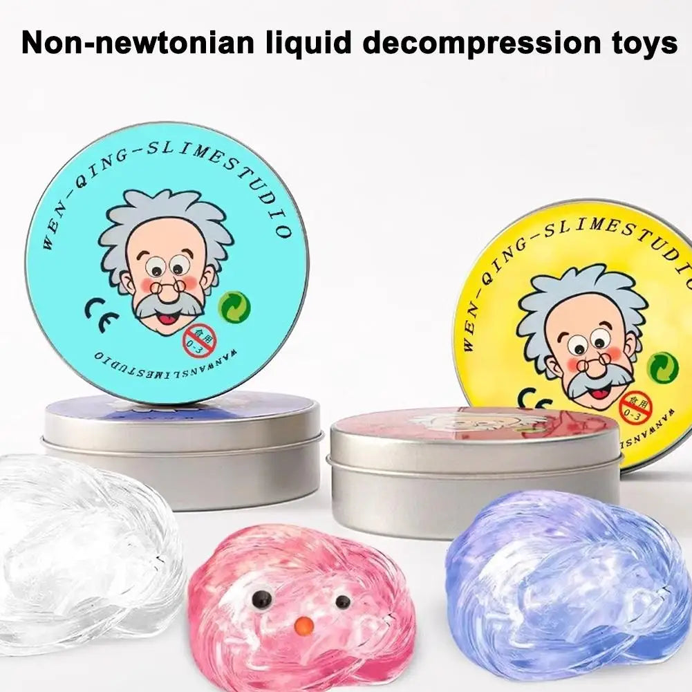 Kids Crystal Bouncy Slime Putty Toy – DIY Stress Relief Clay