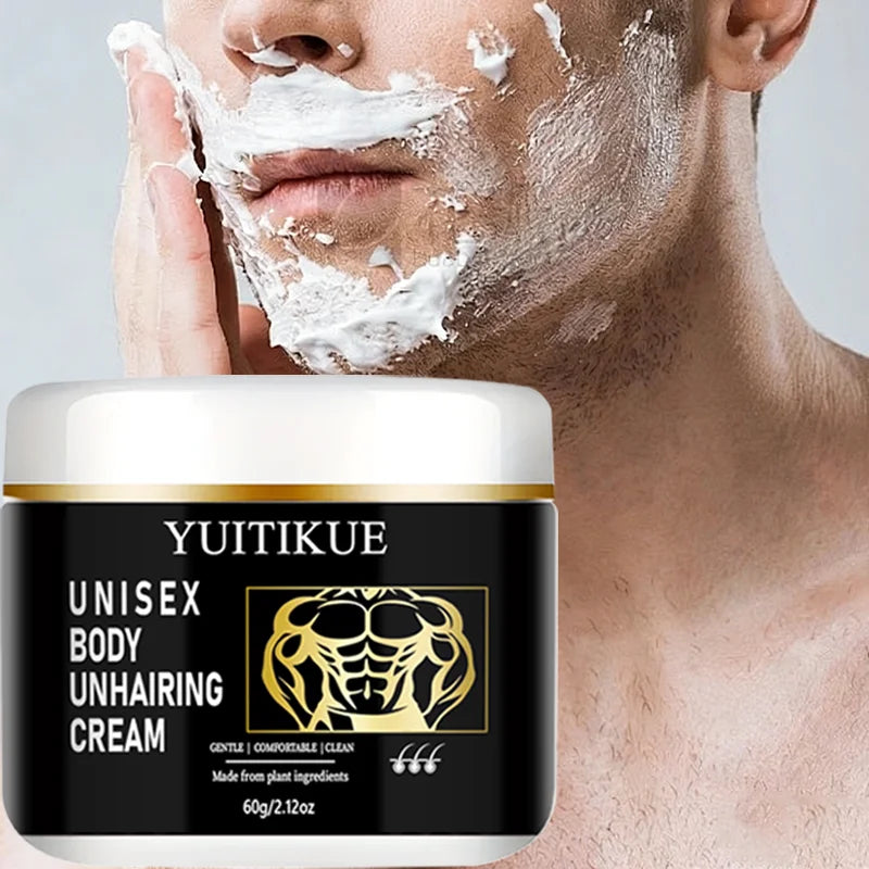 YUITIKUE Unisex Hair Removal Cream – Plant-Based 60g