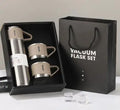One Cup Three Lid Thermos 304 Stainless Steel Handle Men's Women's