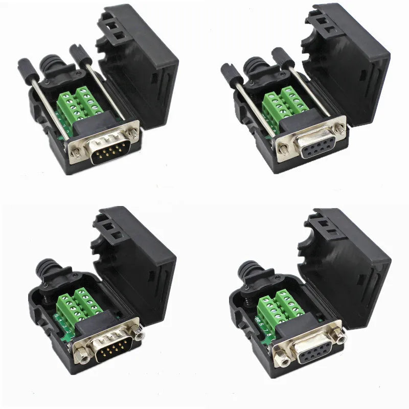 DB9 9-Pin Solderless Connector RS232 RS485 Adapter Board