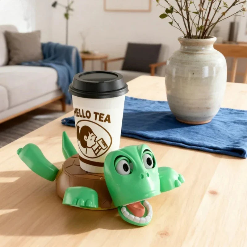 Funny Turtle Coaster Oops Sound Interactive Prank Toy Desk Novelty